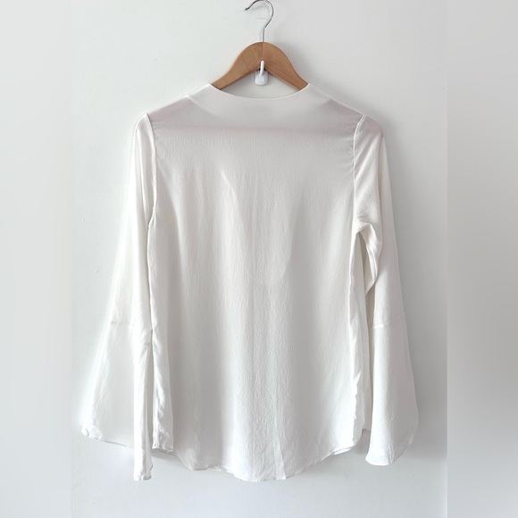 Uterqüe White Lace-Up Blouse - Picture 4 of 7